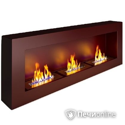 Биокамин ЭкоЛайф Fire Line black burgundy Арома в Магадане